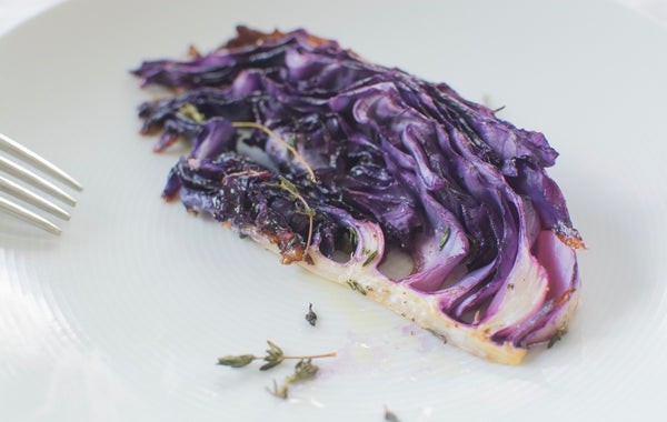 Roasted Purple Cabbage